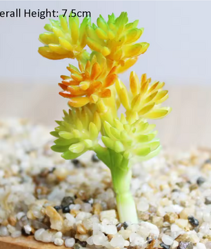 Mini Kunstmatige Vetplant – Decoratieve Lotus Succulent voor Interieur, Realistische Groene Plantdecoratie