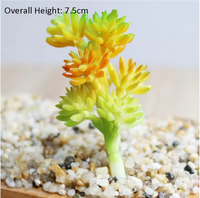 Mini Kunstmatige Vetplant – Decoratieve Lotus Succulent voor Interieur, Realistische Groene Plantdecoratie