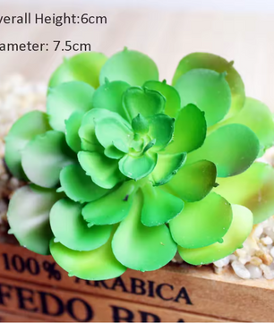 Mini Kunstmatige Vetplant – Decoratieve Lotus Succulent voor Interieur, Realistische Groene Plantdecoratie