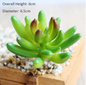 Mini Kunstmatige Vetplant – Decoratieve Lotus Succulent voor Interieur, Realistische Groene Plantdecoratie