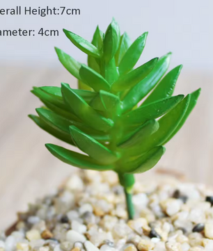 Mini Kunstmatige Vetplant – Decoratieve Lotus Succulent voor Interieur, Realistische Groene Plantdecoratie