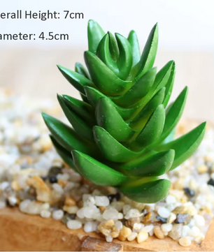 Mini Kunstmatige Vetplant – Decoratieve Lotus Succulent voor Interieur, Realistische Groene Plantdecoratie
