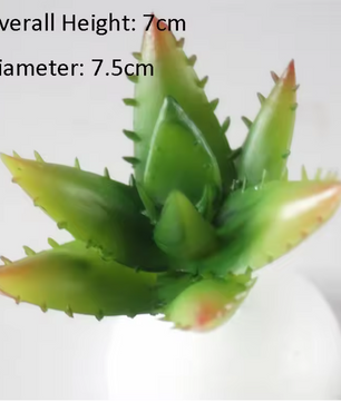 Mini Kunstmatige Vetplant – Decoratieve Lotus Succulent voor Interieur, Realistische Groene Plantdecoratie