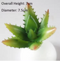 Mini Kunstmatige Vetplant – Decoratieve Lotus Succulent voor Interieur, Realistische Groene Plantdecoratie