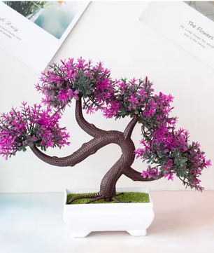 Kunst Bonsai Plant in Pot – Decoratieve Mini Boom voor Tafel en Interieur
