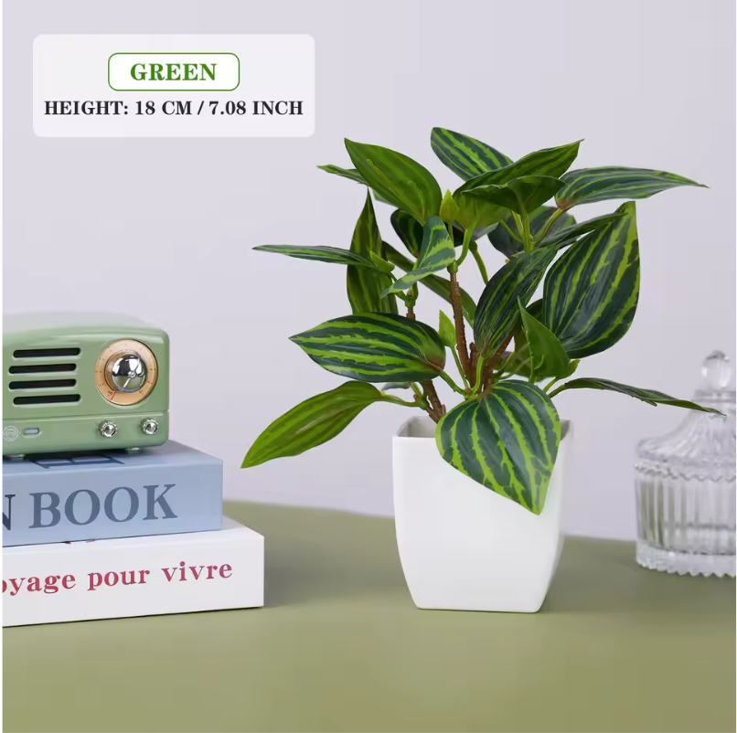 Kunst Bonsai Plant in Pot – Decoratieve Mini Boom voor Tafel en Interieur