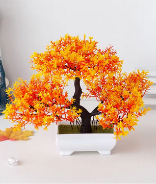 Kunst Bonsai Plant in Pot – Decoratieve Mini Boom voor Tafel en Interieur