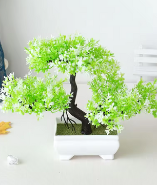 Kunst Bonsai Plant in Pot – Decoratieve Mini Boom voor Tafel en Interieur