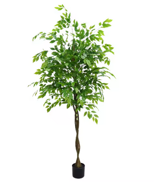 Kunst Ficus Boom in Pot – Grote Decoratieve Kamerplant voor Interieur en Kantoor