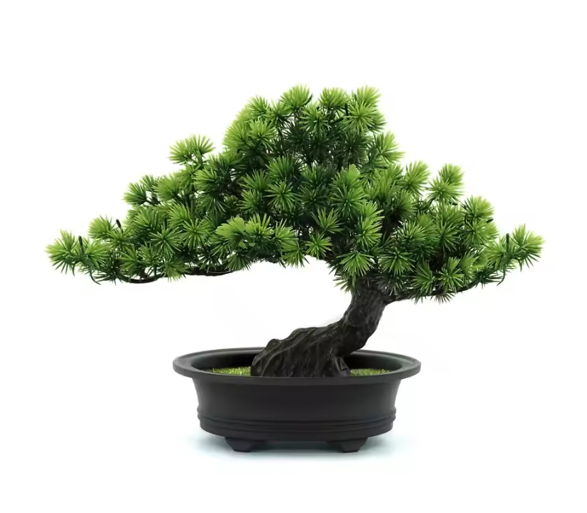 Kunst Bonsai Plant in Pot – Decoratieve Mini Boom voor Bureau en Interieur