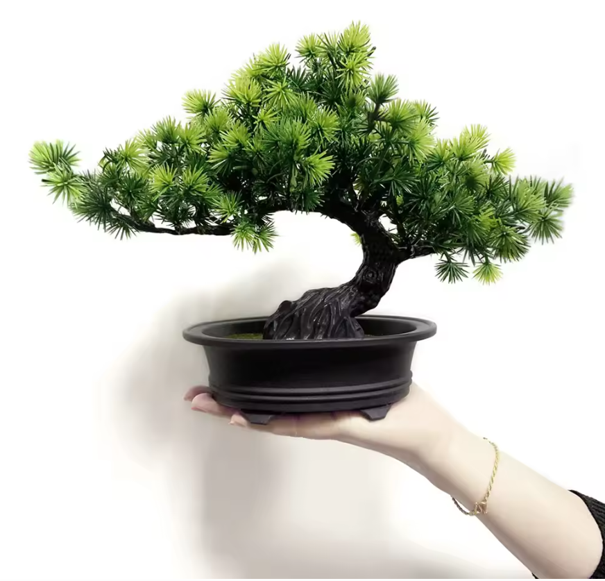 Kunst Bonsai Plant in Pot – Decoratieve Mini Boom voor Bureau en Interieur