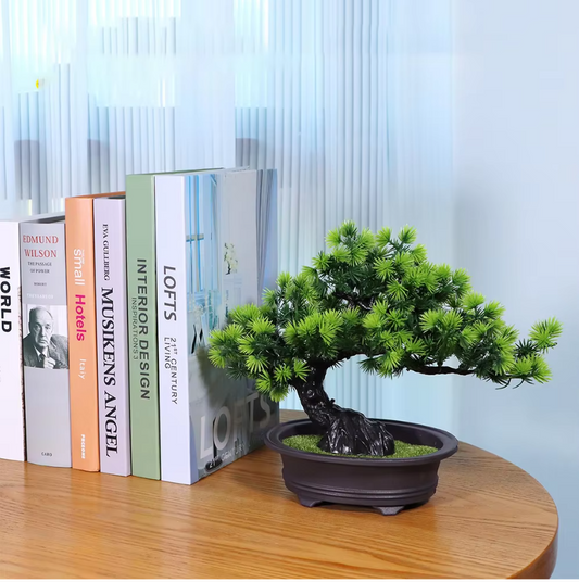 Kunst Bonsai Plant in Pot – Decoratieve Mini Boom voor Bureau en Interieur