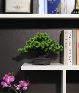 Kunst Bonsai Plant in Pot – Decoratieve Mini Boom voor Bureau en Interieur