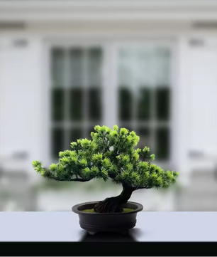 Kunst Bonsai Plant in Pot – Decoratieve Mini Boom voor Bureau en Interieur