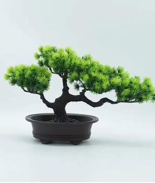Kunst Bonsai Plant in Pot – Decoratieve Mini Boom voor Bureau en Interieur