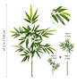 Kunst Bamboe Tak met Groene Bladeren – Decoratieve Bamboe Plant voor Interieur en Kantoor