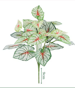 Kunstmatige Taro Plant – Realistische Kunstplant met Grote Bladeren voor Interieurdecoratie