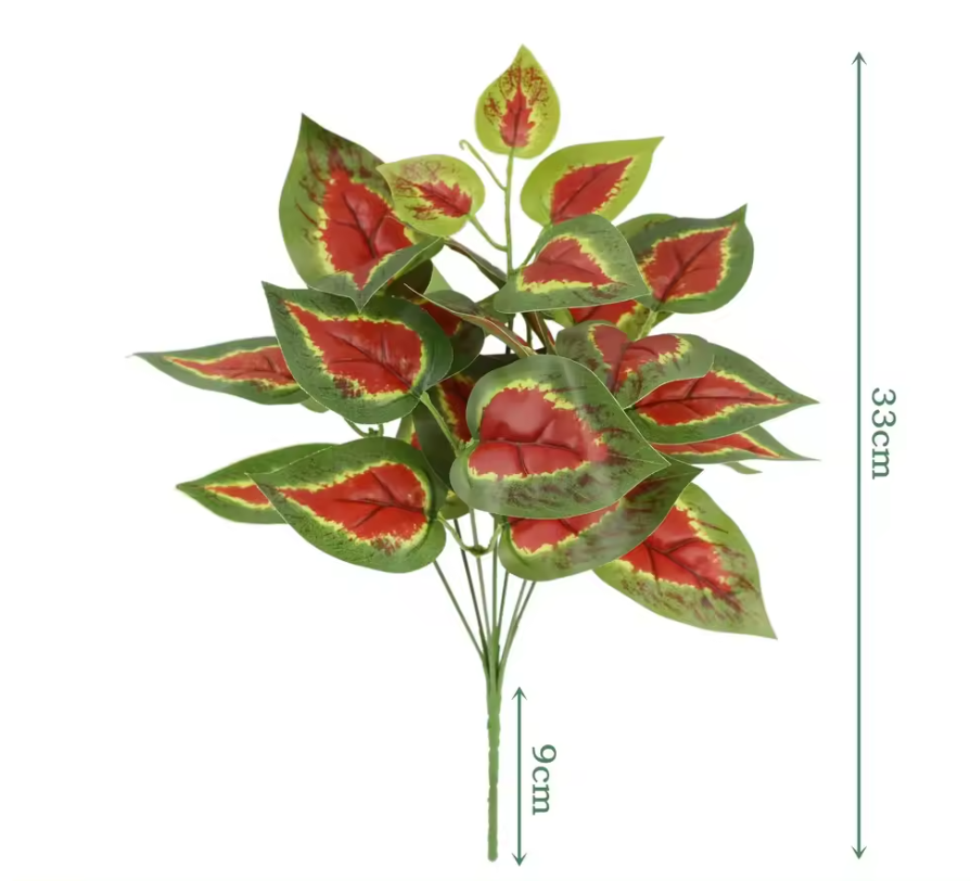 Kunstmatige Taro Plant – Realistische Kunstplant met Grote Bladeren voor Interieurdecoratie