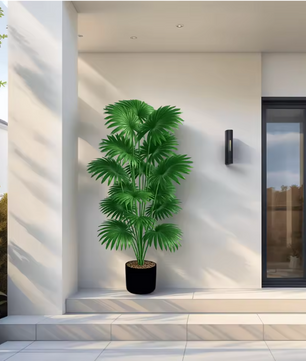 Kunstmatige Palmboom van 110 cm – Grote Tropische Kunstplant voor Binnen en Buiten