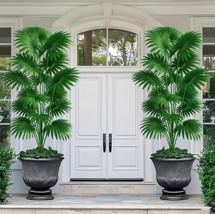 Kunstmatige Palmboom van 110 cm – Grote Tropische Kunstplant voor Binnen en Buiten