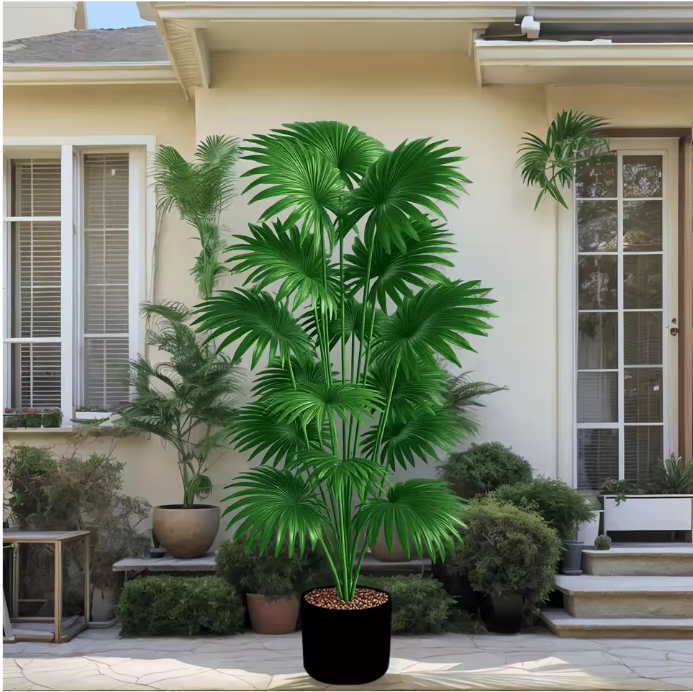 Kunstmatige Palmboom van 110 cm – Grote Tropische Kunstplant voor Binnen en Buiten