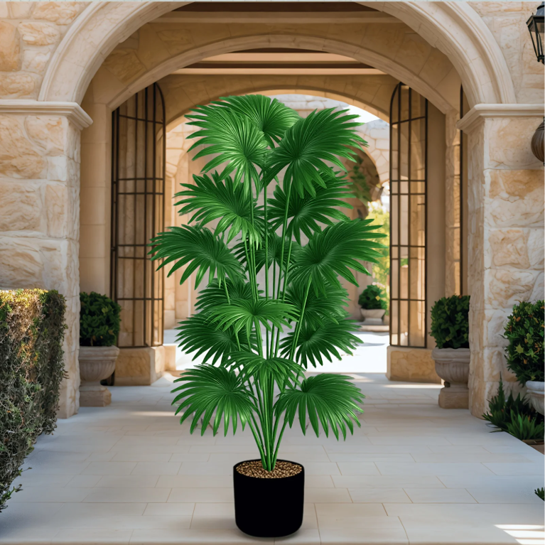 Kunstmatige Palmboom van 110 cm – Grote Tropische Kunstplant voor Binnen en Buiten