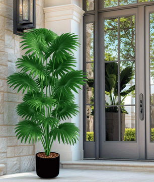 Kunstmatige Palmboom van 110 cm – Grote Tropische Kunstplant voor Binnen en Buiten