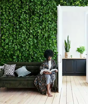 Set van 24 Kunstmatige Klimop Slingers – 19 m Decoratieve Groene Ivy Guirlande voor Wanddecoratie