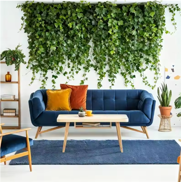 Set van 24 Kunstmatige Klimop Slingers – 19 m Decoratieve Groene Ivy Guirlande voor Wanddecoratie