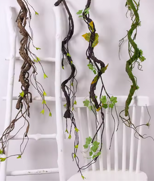 Kunstmatige Gedroogde Wijnrank – Decoratieve Hangende Vine voor Interieur en Feestdecoratie