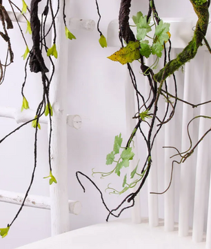 Kunstmatige Gedroogde Wijnrank – Decoratieve Hangende Vine voor Interieur en Feestdecoratie