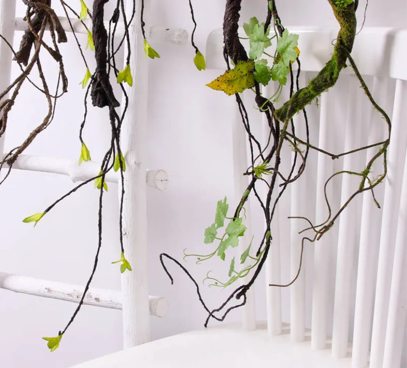 Kunstmatige Gedroogde Wijnrank – Decoratieve Hangende Vine voor Interieur en Feestdecoratie