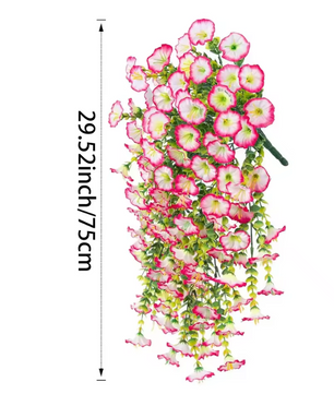 Kunstmatige Hangplant met Bloemen – Decoratieve Vine voor Wand, Plafond en Bruiloft Decoratie