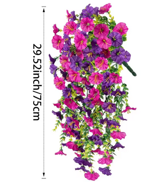 Kunstmatige Hangplant met Bloemen – Decoratieve Vine voor Wand, Plafond en Bruiloft Decoratie