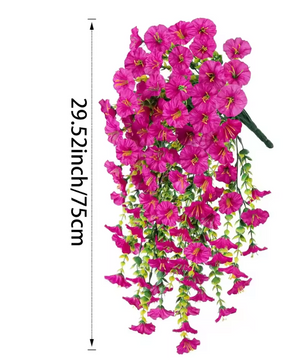 Kunstmatige Hangplant met Bloemen – Decoratieve Vine voor Wand, Plafond en Bruiloft Decoratie