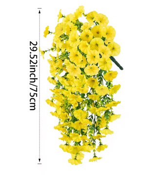 Kunstmatige Hangplant met Bloemen – Decoratieve Vine voor Wand, Plafond en Bruiloft Decoratie