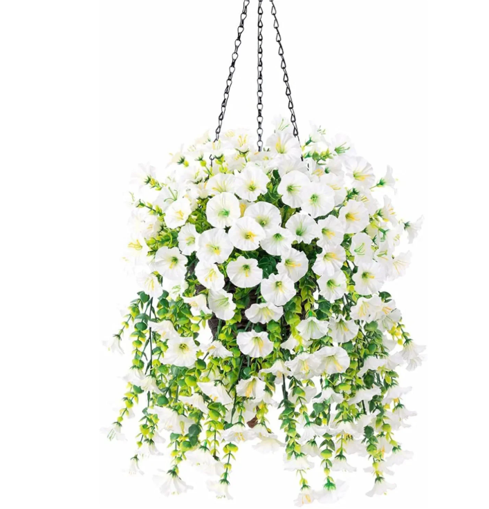 Kunstmatige Hangplant met Bloemen – Decoratieve Vine voor Wand, Plafond en Bruiloft Decoratie