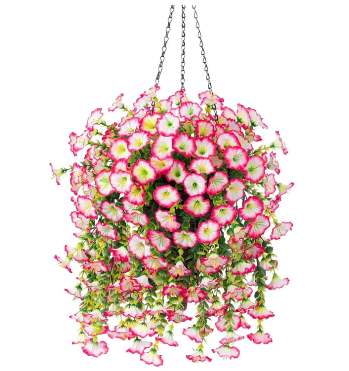 Kunstmatige Hangplant met Bloemen – Decoratieve Vine voor Wand, Plafond en Bruiloft Decoratie