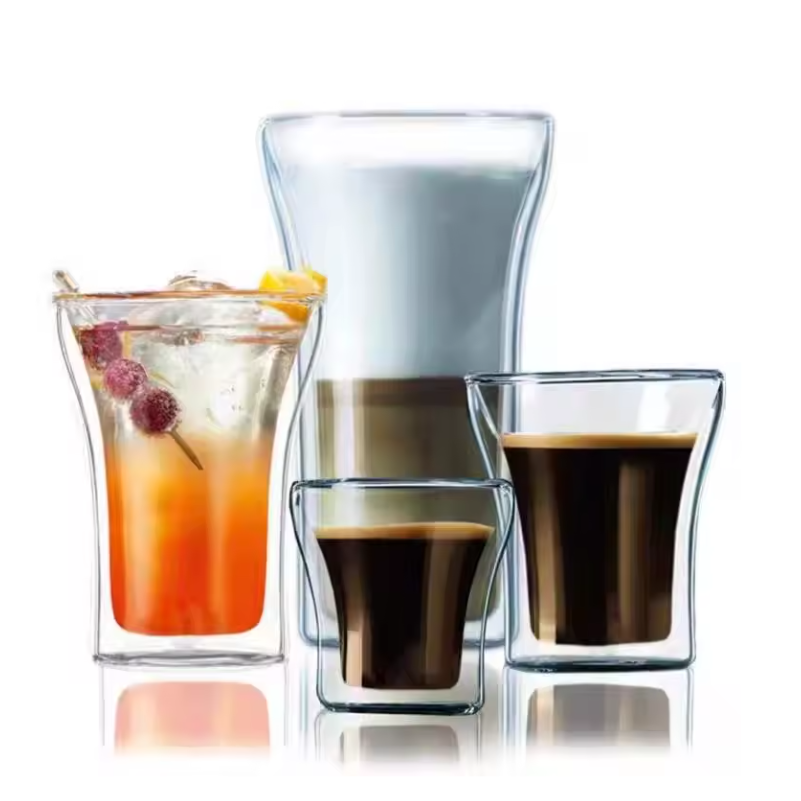 Dubbelwandig Glazen Kopje – Hittebestendig Glas voor Koffie, Thee en Dranken