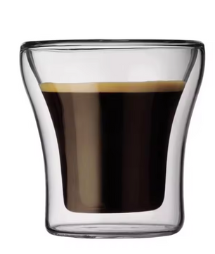 Dubbelwandig Glazen Kopje – Hittebestendig Glas voor Koffie, Thee en Dranken