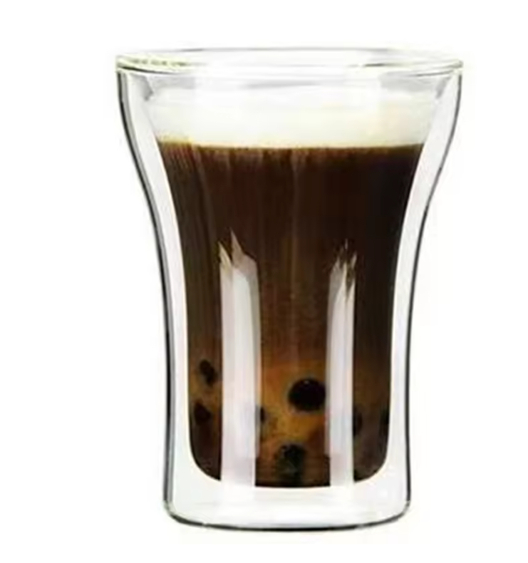 Dubbelwandig Glazen Kopje – Hittebestendig Glas voor Koffie, Thee en Dranken