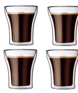 Dubbelwandig Glazen Kopje – Hittebestendig Glas voor Koffie, Thee en Dranken