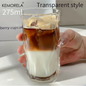 Twist Design Iced Coffee Glas – Modern Drinkglas voor Koude Dranken