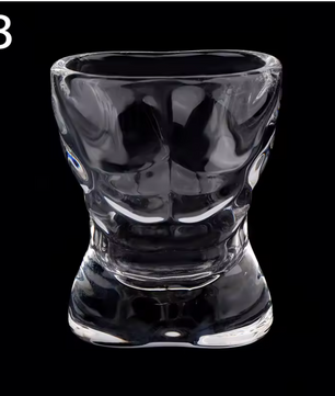 Uniek Lichaamsvorm Shotglas – Transparant Glazen Drinkglas voor Whiskey, Vodka en Cocktails