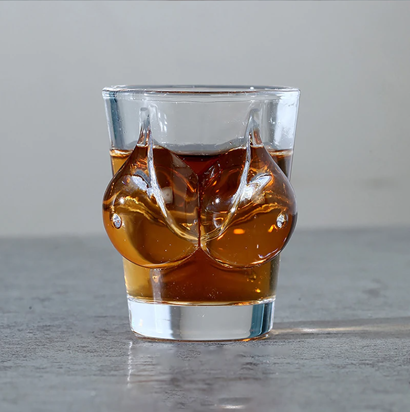 Uniek Lichaamsvorm Shotglas – Transparant Glazen Drinkglas voor Whiskey, Vodka en Cocktails