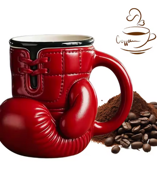 Bokshandschoen Koffiemok – Sportieve Novelty Mok voor Koffie en Thee