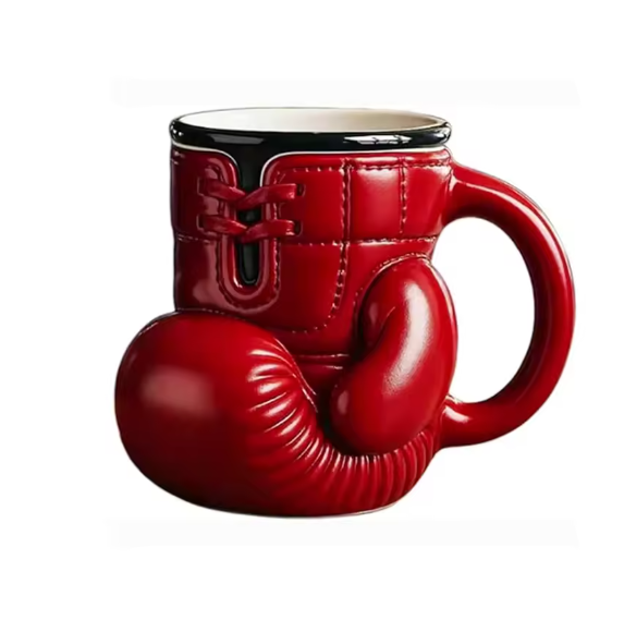 Bokshandschoen Koffiemok – Sportieve Novelty Mok voor Koffie en Thee