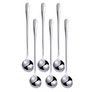 Set van 6 Lange RVS Koffielepels – Multifunctionele IJs-, Dessert- en Theelepels