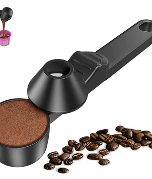 No-Spill Proteïne Schep met Trechter – Herbruikbare Poeder Maatschep