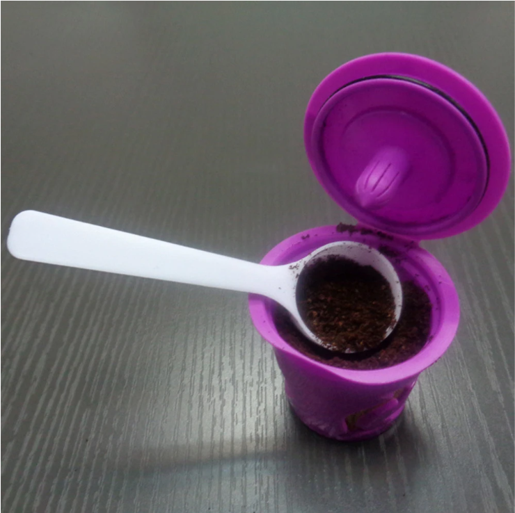 8 ml Maatschep met Reinigingsborstel – Multifunctionele Koffie- en Poederschep